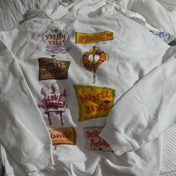Nickelodeon Jackets & Blazers - SpongeBob White Hoodie